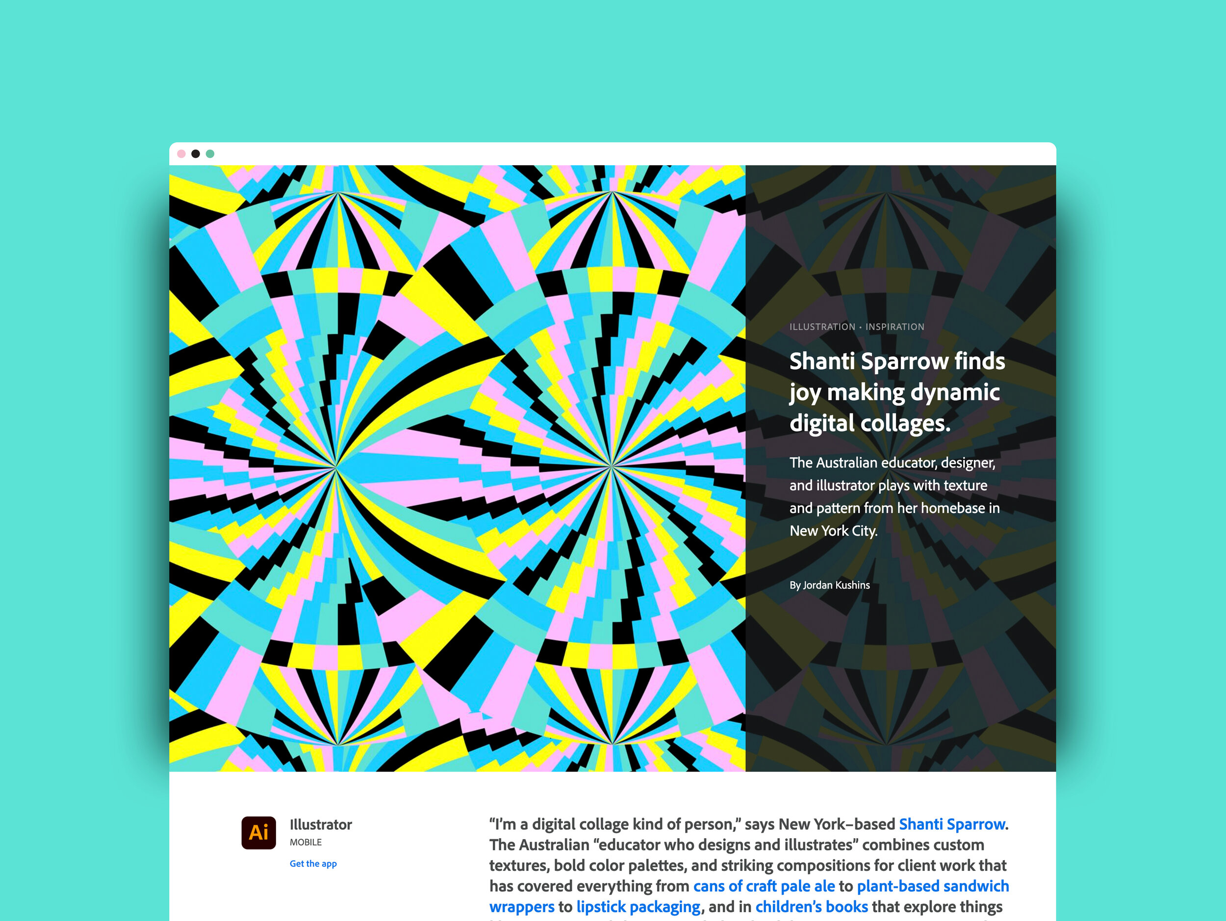In this video you can learn how to design a website mockup using illustrator cc 2020 let me know in the comments if you like this video, . Feature Article Adobe Create Shanti Sparrow Finds Joy In Making Dynamic Digital Collages Shanti Sparrow