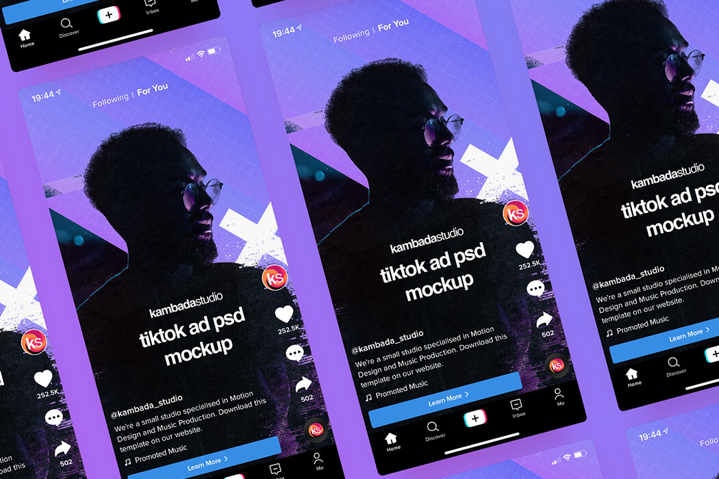 This free psd file was found from the amazing creator called . Tiktok Ad Mockup Free Psd File Kambada Studio