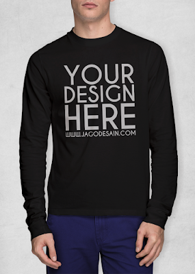 Template kaos lengan panjang depan belakang psd. Download Mockup Kaos Lengan Panjang Gratis Cdr Eps Wsm Project
