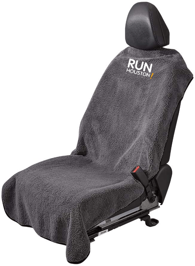 Car seat cover mockup #4 psd. 2020 Series Finisher Medal Display Car Seat Cover Towel Both Run Houston Race Series
