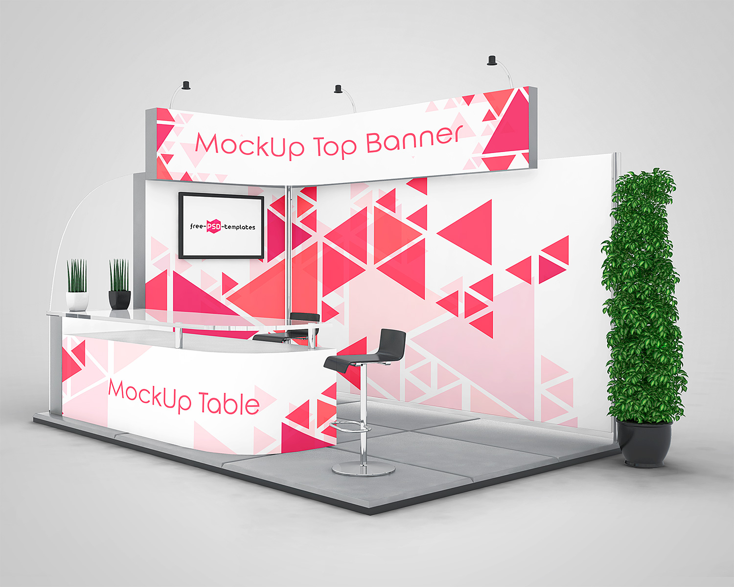 Free trade show booth banner mockup. 280 Best Trade Show Booth Mockup Templates Free Premium