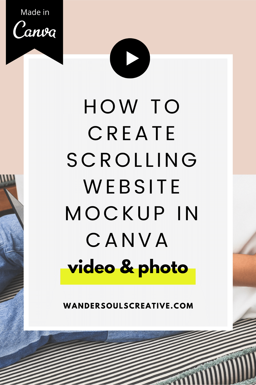 Want to use canva to do it?? How To Create Scrolling Website Mockup In Canva Video Photo Wandersouls Creative