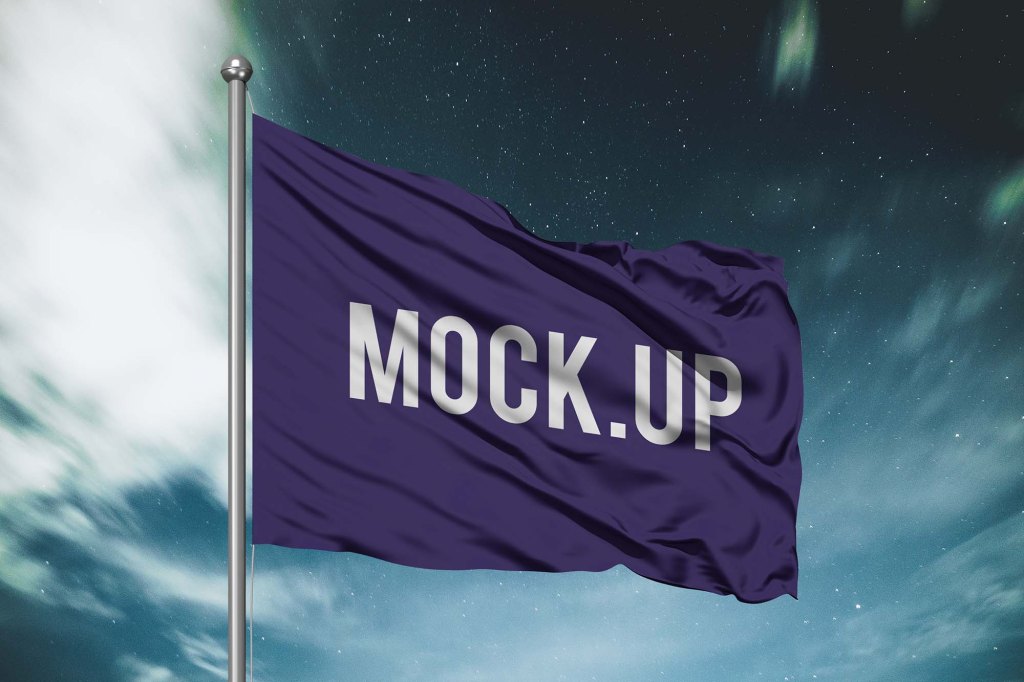34+ Download Realistic Flag Mockup Free&nbsp;Psd