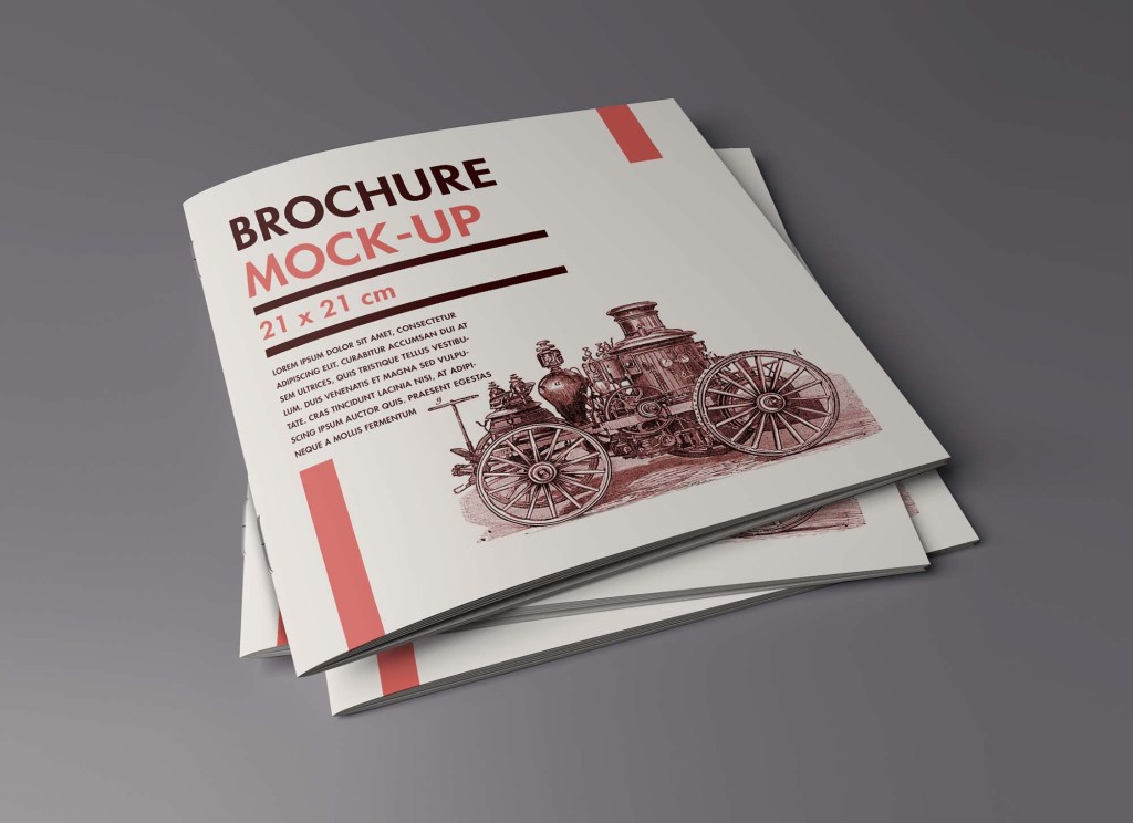 12+ Download Square Brochure Mockup Free&nbsp;Psd